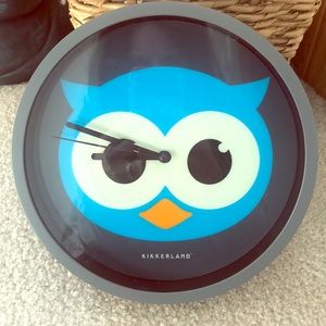 Owl glow-in the dark clock